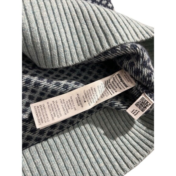 Patagonia Women Recycled Blend Crewneck Swtr Snowdrift Thermal Blue - Picture 3 of 9